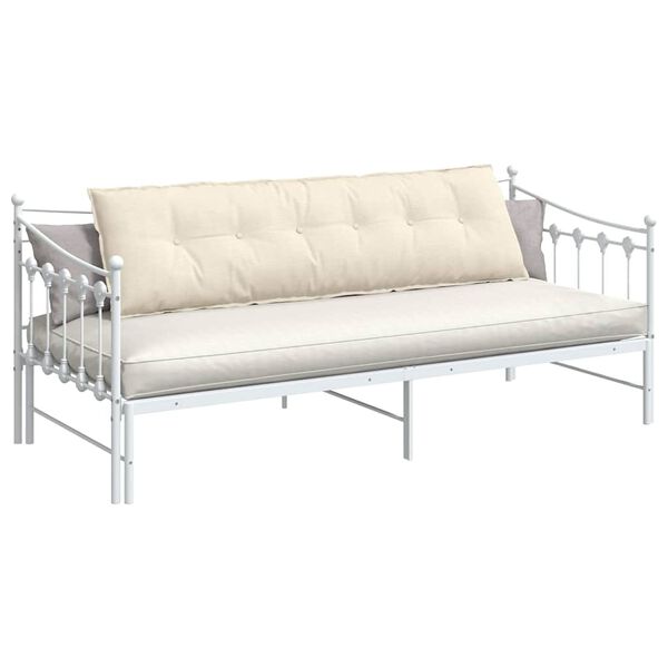 vidaXL Poglavni vzglavnik krema 180 x 50 cm Žametna tkanina