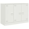 vidaXL Komoda bela 99x39x73 cm jeklo