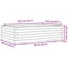 vidaXL Vrtno cvetlično korito 90x60x26,5 cm impregnirana borovina