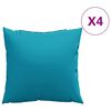 vidaXL Blazine za kavč 4 kosi modre 50x50 cm blago