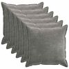 vidaXL Prevleka za blazino 6 pcs HOUTEN Temno siva 70 x 70 cm