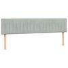 vidaXL Box spring postelja z vzmetnico svetlo siva 180x210 cm žamet