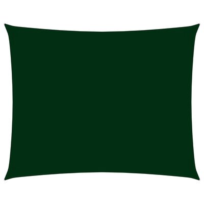 vidaXL Senčno jadro oksford blago pravokotno 3,5x4,5 m temno zeleno