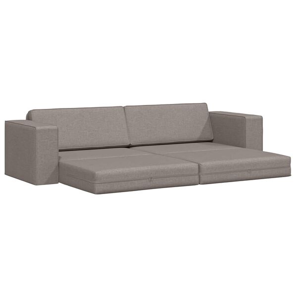 vidaXL Sofa postelja 200cm Taupe blago