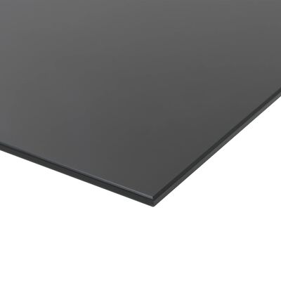vidaXL Stenska magnetna črna tabla iz stekla 80x60 cm