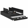 vidaXL Postelja z dodatnim prostorom za shranjevanje Črna Orehovina
