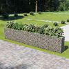 vidaXL Visoka greda gabion pocinkano jeklo 540x50x100 cm