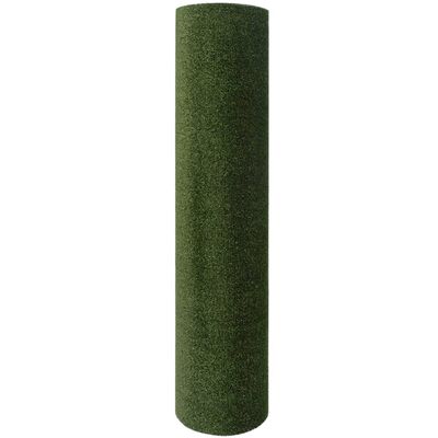 vidaXL Umetna trava 1,5x15 m/7-9 mm zelena
