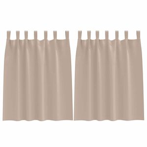 vidaXL Zavese za zatemnitev z obroči 2 kos Taupe 140 x 140 cm