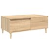 vidaXL Klubska mizica sonoma hrast 90x50x36,5 cm inženirski les
