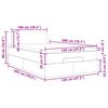 vidaXL Otomanski posteljni okvir z vzmetnico siv 120x200 cm žamet