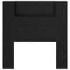 vidaXL Vzglavje Črna Orehovina 100 x 15 x 103,5 cm Konstruiran les