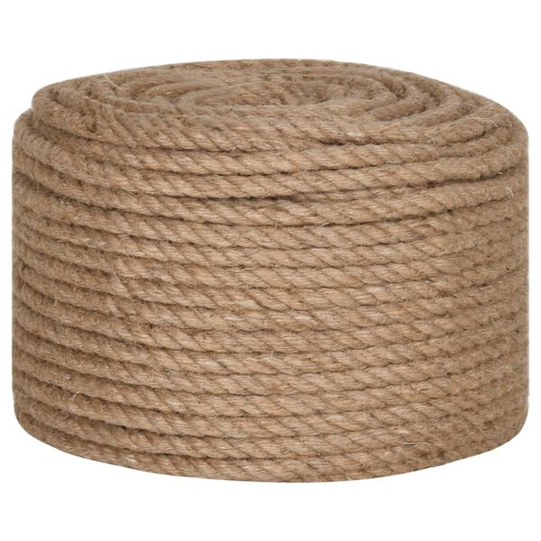 vidaXL Vrv iz 100 % jute 14 mm 100 m