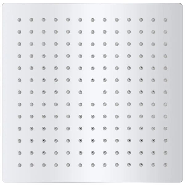 vidaXL Glava za Tu&scaron; Nerjaveče Jeklo 25x25 cm Kvadratna
