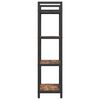 vidaXL Knjižna polica Dimljeni oreh 56 x 34 x 133,5 cm Konstruiran les
