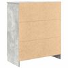 vidaXL Komoda s predali betonsko siva 71x35x84 cm inženirski les