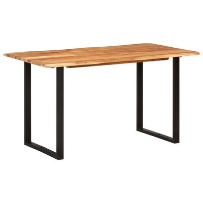 vidaXL Jedilna miza 140x70x76 cm trden akacijev les