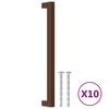 vidaXL Ročaji za omarico 10 kosov bronasti 224 mm nerjaveče jeklo