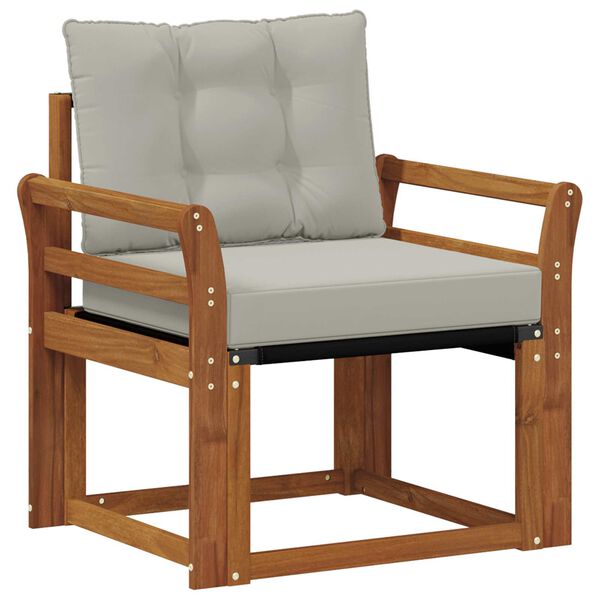 vidaXL Zunanja garnitura za sedenje Masivno akacijevo les in Textilene