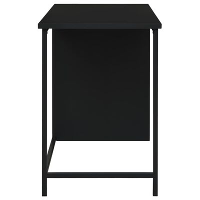 vidaXL Industrijska pisalna miza s predali črna 105x52x75 cm jeklo