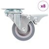 vidaXL Gibljiva kolesa 8 kosov 50 mm