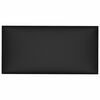 vidaXL Stenska glavna postelja 12 pcs Črna 30 x 15 cm blago