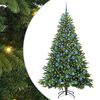 vidaXL Umestno božično drevo med 300 LED Zelena 180 cm PE in PVC