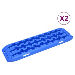 vidaXL Plo&scaron;ča za bolj&scaron;i oprijem 2 kosa modra 106x30,5x7 cm najlon
