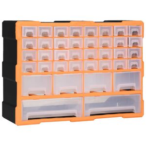 vidaXL Organizator s 38 predali 52x16x37,5 cm
