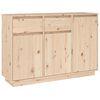 vidaXL Komoda 110x34x75 cm trdna borovina