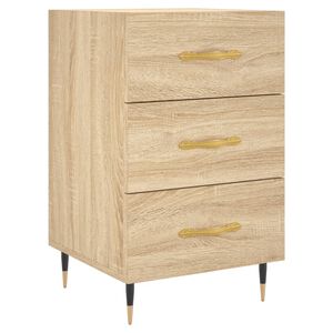vidaXL Nočna omarica sonoma hrast 40x40x66 cm inženirski les