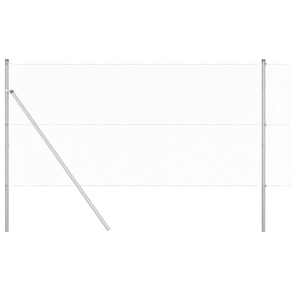 vidaXL Steber ograje. srebrna 10 x 1,4 m (13 mm mreža) Jeklo