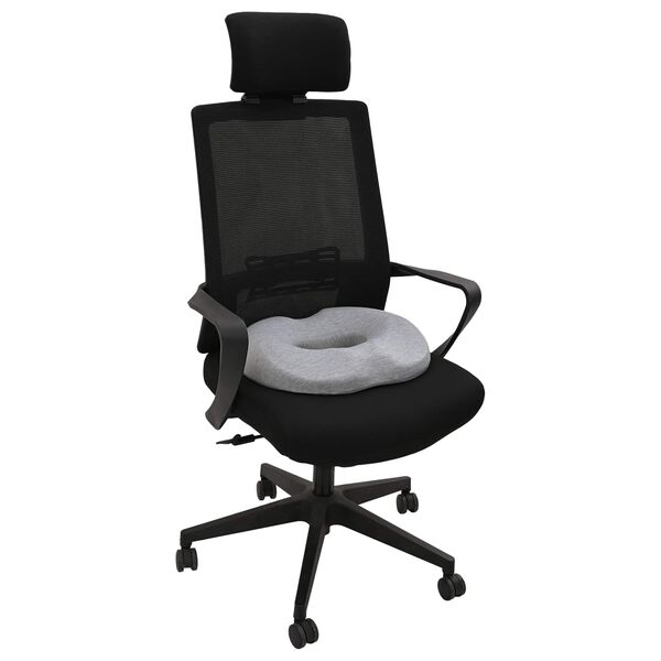 vidaXL Blazina za sedež Svetlo siva 42 x 36,5 x 8 cm Spominska pena