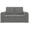 vidaXL Sofa postelja 60cm Temno siva Žamet