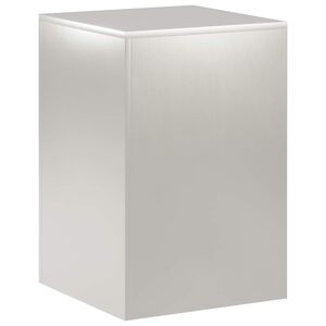 vidaXL Stojalo za rastline Srebrna 40 x 40 x 60 cm Jeklo