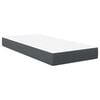 vidaXL Vzmetnica z vzmetnico Siva 100 x 200 cm blago