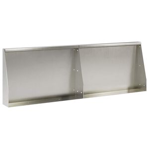vidaXL Zadrževanje stene 2 kos 60 x 12 x 40 cm Nerjaveče jeklo Srebrna