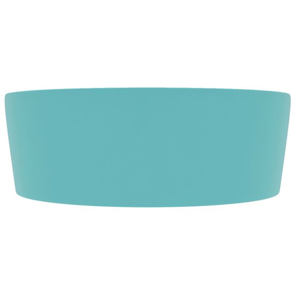 vidaXL Razko&scaron;en umivalnik mat svetlo zelen 36x13 cm keramičen