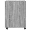 vidaXL Stojalo za tiskalnik s kolesi siva sonoma 60x50x67 cm
