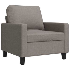 vidaXL Fotelj taupe 60 cm blago