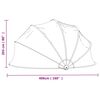 vidaXL Kupola za bazen okrogla 406x203 cm PVC