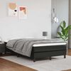 vidaXL Vzmetnica z žepkasto vzmetjo srednje trdote črna 120x200x20 cm umetno usnje