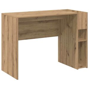 vidaXL Miza Umetni hrast Inženirski les 109 x 50 x 78 cm