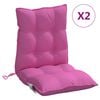 vidaXL Blazina za stol 2 kosa roza oxford tkanina