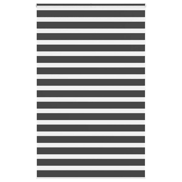 idaXL Zebra senčilo črna 145x200 cm tkanina &scaron;irina 140,9 cm poliester