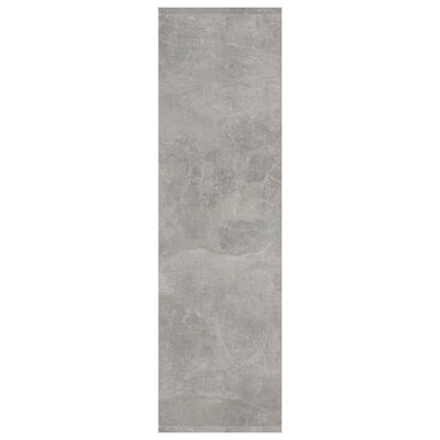 vidaXL Knjižna omara/pregrada betonsko siva 40x30x103 cm iverna plošča