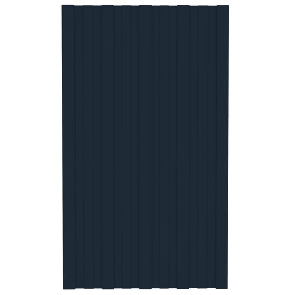 vidaXL Stre&scaron;ni paneli 36 kosov pocinkano jeklo antracitni 80x45 cm