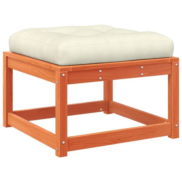 vidaXL Vrtna sedežna garnitura 6-delna z blazinami vo&scaron;čeno rjava