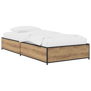vidaXL Konstrukcija postelje Artisan hrast 80 x 200 cm Inženirski les