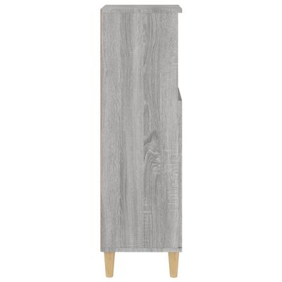 vidaXL Kopalniška omarica siva sonoma 30x30x100 cm inženirski les
